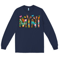 Navy Easter Mini Long Sleeve Tee - BundleAndBundleShop
