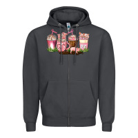 Smoke pig coffee cups Zipper Hoodie - AdoDesignShop