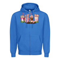 True Royal pig coffee cups Zipper Hoodie - AdoDesignShop