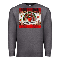 Charcoal Heather merry teacher Premium Sweatshirt - AdoDesignShop