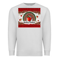 Dove Grey merry teacher Premium Sweatshirt - AdoDesignShop