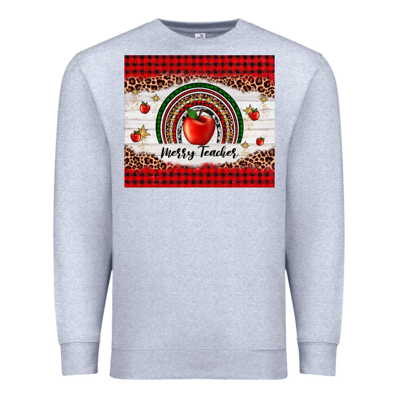 Merry Teacher Premium Sweatshirt by AdoDesignShop | Teevron