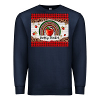 Navy merry teacher Premium Sweatshirt - AdoDesignShop