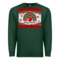 Sports Green merry teacher Premium Sweatshirt - AdoDesignShop