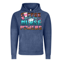 Vintage Denim coffee gives me nurse powers bbs Vintage Hoodie - BundleAndBundleShop
