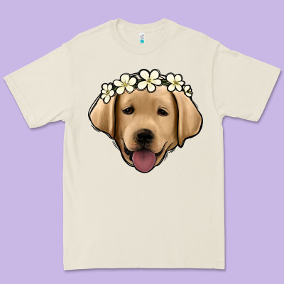Labrador Premium Tee Designed By Jasminsmagicworld
