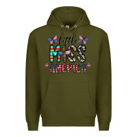 Army Green little miss america Premium Hoodie - CowhideDigitalArt