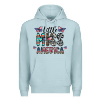 Blue Mist little miss america Premium Hoodie - CowhideDigitalArt