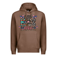 Chestnut little miss america Premium Hoodie - CowhideDigitalArt