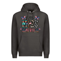 Smoke little miss america Premium Hoodie - CowhideDigitalArt