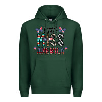 Sports Green little miss america Premium Hoodie - CowhideDigitalArt