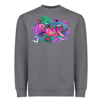 Storm halloween boo with cancer ribbon Heavyweight Sweatshirt - AdoDesignShop