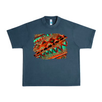Midnight Navy western aztec background pattern Urban Heavy Tee - OliviaCreatesArt