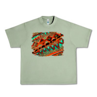 Oil Green western aztec background pattern Urban Heavy Tee - OliviaCreatesArt
