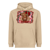 Mushroom be mine highland cow Heavyweight Hoodie - AdoDesignShop