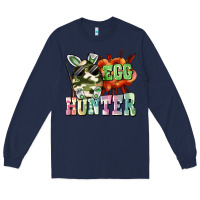 Navy egg hunter Long Sleeve Tee - FaDigitalArtStudio