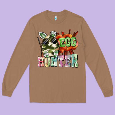 Egg Hunter Long Sleeve Tee Designed By Fadigitalartstudio