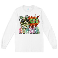 White egg hunter Long Sleeve Tee - FaDigitalArtStudio