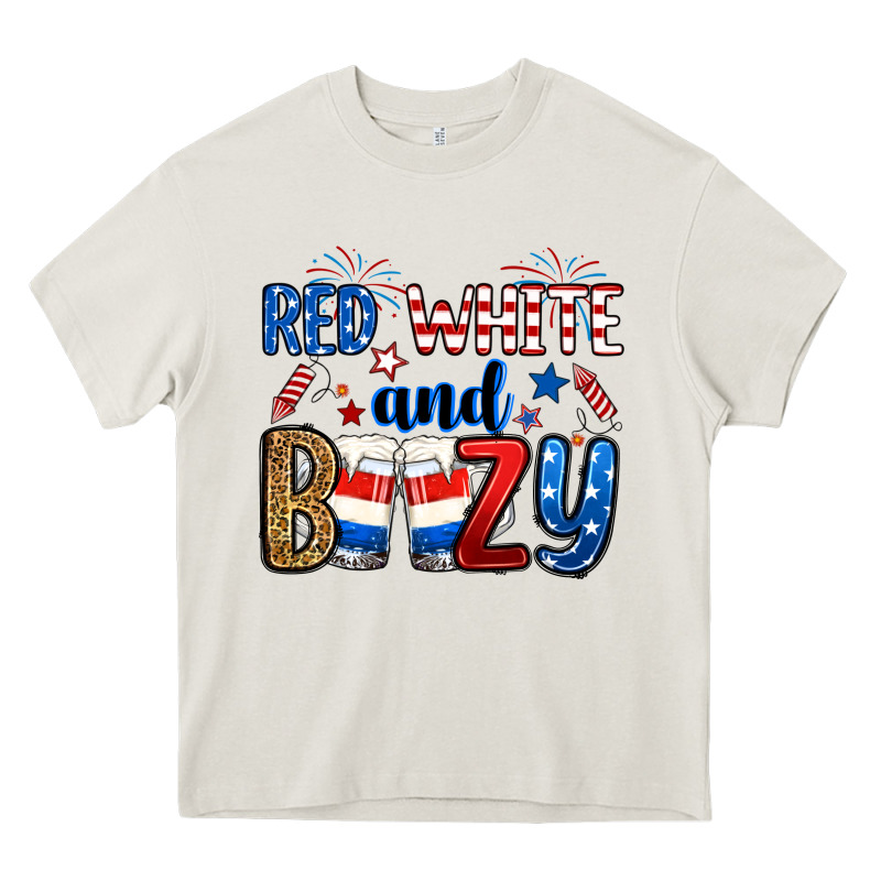 Red White And Boozy Heavy Core Tee by RanaPortraitStore | Teevron