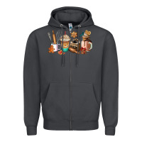 Smoke cookie coffee cup Zipper Hoodie - AdoDesignShop