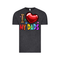 Vintage Black i love my dads Vintage Tee - OliviaCreatesArt