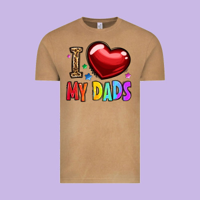 I Love My Dads Vintage Tee Designed By Oliviacreatesart