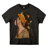 Asphalt Fall afro woman Heavy Core Tee - NancyCooperArtShop