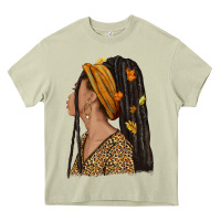 Mossy Fall afro woman Heavy Core Tee - NancyCooperArtShop