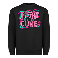 Black fight for the cure Heavyweight Sweatshirt - AdoDesignShop