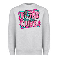 Heather Grey fight for the cure Heavyweight Sweatshirt - AdoDesignShop
