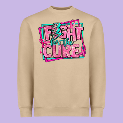 Fight For The Cure Heavyweight Sweatshirt Designed By Adodesignshop