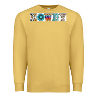 Antique Gold howdy Premium Sweatshirt - AdoDesignShop