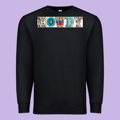 Howdy Premium Sweatshirt Designed By Adodesignshop