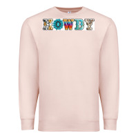 Pale Pink howdy Premium Sweatshirt - AdoDesignShop