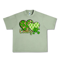 Oil Green St. Patrick's Lucky hearts Urban Heavy Tee - OliviaCreatesArt