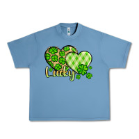 Pebble Blue St. Patrick's Lucky hearts Urban Heavy Tee - OliviaCreatesArt