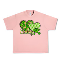 Salmon St. Patrick's Lucky hearts Urban Heavy Tee - OliviaCreatesArt