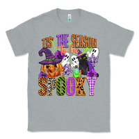 Heather Grey tis the season to be spooky Classic Tee - CowGirlArtShop