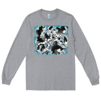 Heather Grey cowhide glitter leather background Long Sleeve Tee - RanaPortraitStore