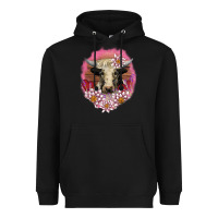 Black v.d lotus and cow Heavyweight Hoodie - AdoDesignShop