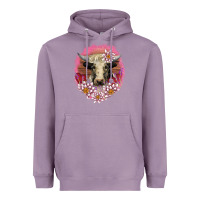 Lavender v.d lotus and cow Heavyweight Hoodie - AdoDesignShop