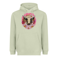Matcha v.d lotus and cow Heavyweight Hoodie - AdoDesignShop