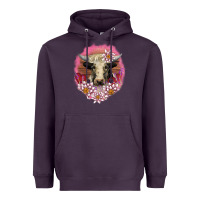 Plum v.d lotus and cow Heavyweight Hoodie - AdoDesignShop