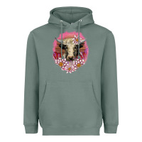 Sage v.d lotus and cow Heavyweight Hoodie - AdoDesignShop