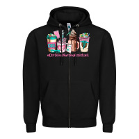 Black cerified nursing assistant coffee cup Zipper Hoodie - AdoDesignShop