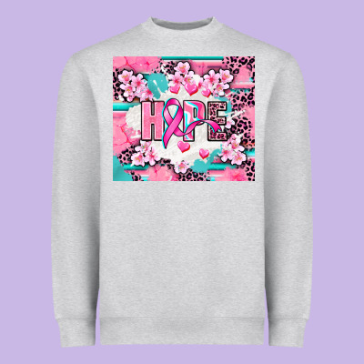 Hope Breast Cancer Heavyweight Sweatshirt Designed By Adodesignshop