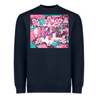 Navy hope breast cancer Heavyweight Sweatshirt - AdoDesignShop