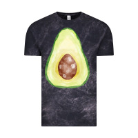 Cloud Black half avocado fa element Vintage Tee - FaDigitalArtStudio