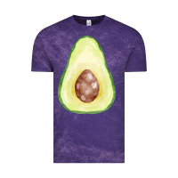 Cloud Purple half avocado fa element Vintage Tee - FaDigitalArtStudio