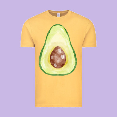 Half Avocado Fa Element Vintage Tee Designed By Fadigitalartstudio